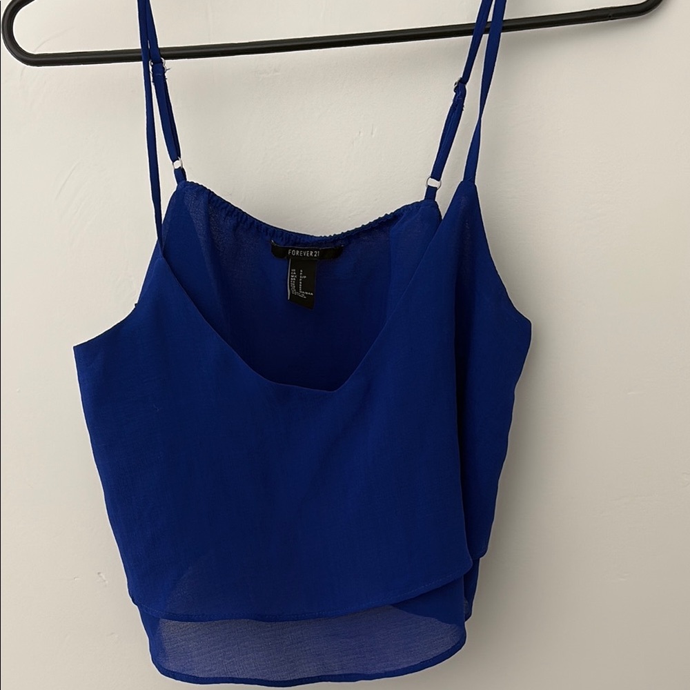 Forever 21 Blue Crop top